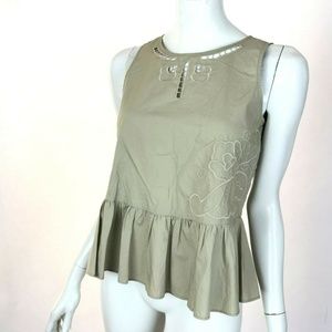 Madewell Tank Cotton Top‎ Scoop Neck Womens XS